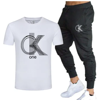 2021 Hot-Selling Summer GK T-Shirt Pants Set Casual Марка Fitness Jogger Pants T Shirt Hip Hop Fashion Мъжки спортни костюми