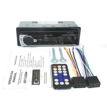 1 DIN Car Radio Car bluetooth-съвместими Хендсфри MP3-плейър Car U Disk Card Reader Radio FM, Aux Input Receiver JSD-520