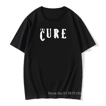 Ново Лято The Cure T Shirt Men Rock Roll T-shirt Men С Къс Ръкав Vintage Cotton Пънк T Shirt Върховете Tee Смешни