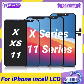GX ZY HE OLED INCELL Screen за iPhone X XS Max XR 11 LCD екран, Цифров LCD Сензорен Екран За iPhone 11 Pro Max screen