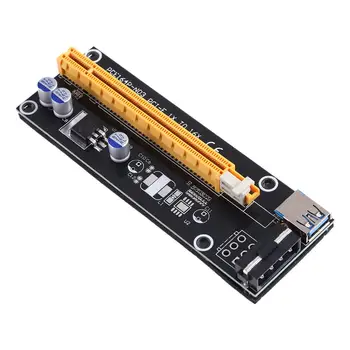60 см USB3.0 PCI-E Странично Card SATA 15Pin Male to 4Pin Power 1X/16X PCIe Extender е Професионален инструмент за майнинга Bitcoin Миньор-006