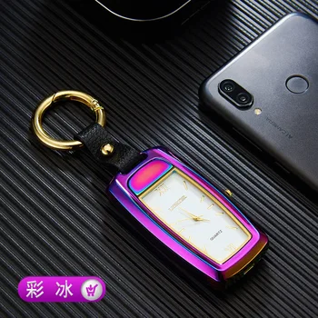 Джобни Часовници Автомобилна Запалка, Ключодържател Мултифункционален Акумулаторна батерия USB Запалки с леки Брикетами Et Accessoires Fumeurs