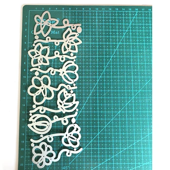 Метални режещи печати 6 БР Цвете Умира Мухъл Шаблони за Занаяти Бележки Поздравителни Картички Като Декоративен Модел на Печата