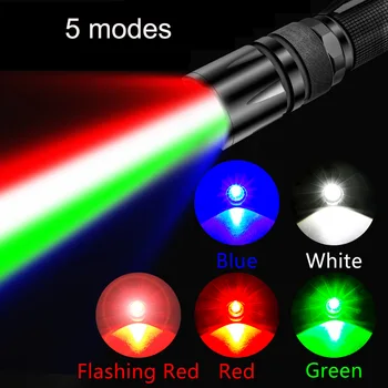 Пътен UV Фенерче Led Zoom Multi Color RGBW Акумулаторна Батерия С Нежна Пръчка За Риболов, Къмпинг Купоните за Аварийно Осветление