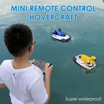 RC Mini кораб на въздушна възглавница 2.4 G Remote Control Лодка кораб на въздушна възглавница Toy Simulation Model Gift For Kids Boys Girls Birthday Gift