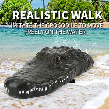 2.4 G RC Крокодил Electric RC Лодка не мога да понасям Забавна Играчка Високоскоростен Водоустойчив Дистанционно Управление на Водния Кораб Играчка за Летните Водни Развлечения
