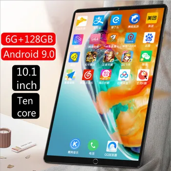 10-инчов Класически, Точков приети с трансграничен взрив Tablet pc WiFi и Bluetooth GPS 4G Покана Обучение Game Tablet 6G+Капацитет 128GB