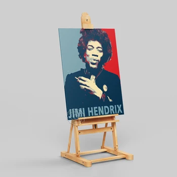 На американския китарист Джими Хендрикс Плакат, Фенове на Поп Музиката на Хендрикс Коллекционируют Художествени Надписи, Винтажное Платно Изкуство Живопис Начало Декор на Стените