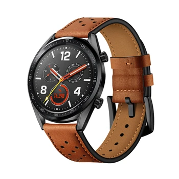 Huawei gt watch band за Samsung Galaxy watch 46мм/Gear S3 Frontier Classic каишка 22 мм и каишка за часовник Гривна от естествена кожа