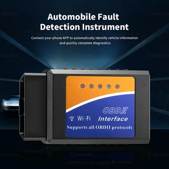 Wifi ELM327 Bluetooth OBD2 OBDII Car Diagnosis KFZ Test Device for Android, IOS ar Diagnostic Scanner