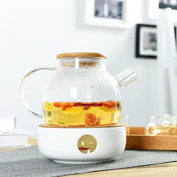 YMEEI Бял Жаропрочный Кана Топло Изолацията База Домакински Кафе вряща вода Титуляр За Свещи Чай Аксесоари