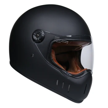 томпсън ретро мотоциклет шлем за шлем Хали малък мотоциклет шлем