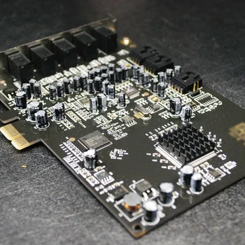 5.1 Звукова карта PCI Express PCI-E Вградена в Двойна Изходен Интерфейс за PC Прозорец XP/7/8