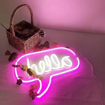Led Neon Light Sign Good Vibes Dream Open Cactus Flash Neon Sign Up For Room Home Decor Party Wedding Wall Decor Night Lamp