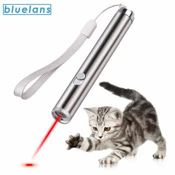 Котка Chaser Toy 2-in-1 Flashlight Смешни Пет Interactive LED Light Pointer Training Tool Durable Пет Cat Exercise Funny Toys