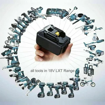 2 Pack BL1860 18V 6000mAh Rechargealbe Battery for Makita 18V BL1830B BL1860B BL1840B BL1815 LXT-400 18650 Makita 18v Батерия