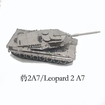 ММЗ МОДЕЛ 3D Метален Пъзел ZAZ-99A Leopard 2 A7 MerKava 4 M1A2 Abrams Танк направи си САМ 3D Лазерно Рязане Модел Пъзел игра, Играчки за Деца Възрастни