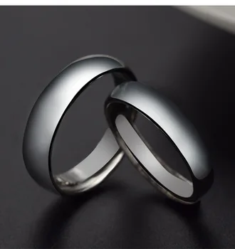 Корейската версия на бижута, титановая стомана мат двойка ring любов пъзел двойка пръстен