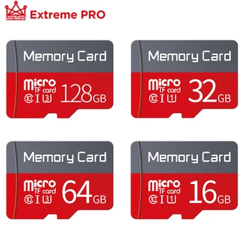 Micro sd card 32gb 64gb 128gb memory card 16GB, 8GB-4GB blue microsd карта, SDXC, SDHC class 10 Flash drive камера за смартфон