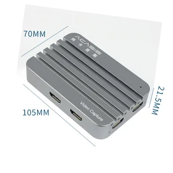 Acasis 4K 60 Hz HDMI-съвместима Карта Заснемане на Аудио-Видео Запис Игри Live Streaming Type-C 1080p Video Capture for Switch PS4