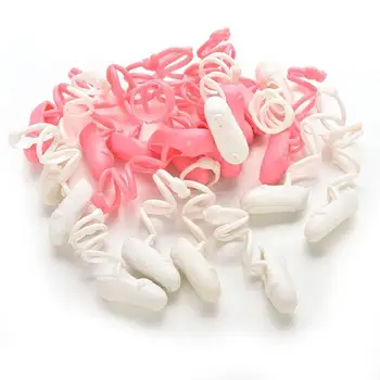 10 чифта сладки Произволни Цветове Балетные обувки Bind-type За 11