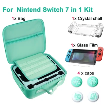 7 В 1 за Nintend Switch Animal Crossing Case for Nintendo switch Преносима чанта за конзолни аксесоари за Nintendo Switch