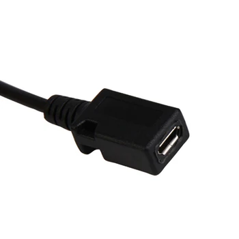 2 В 1 OTG Micro USB Host Power Y Дърва USB Adapter to Micro 5 Pin Мъжки Женски Кабел 20 см