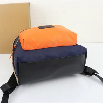 Унисекс трицветна найлон малка раница студентски училищна чанта водоустойчива раница