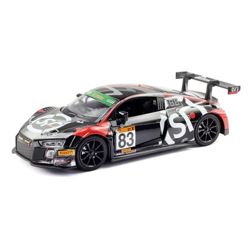 Нов 1:32 AUDI R8 LMS racing alloy car model леене под налягане и играчка модел кола умален модел на спортен автомобил детска играчка