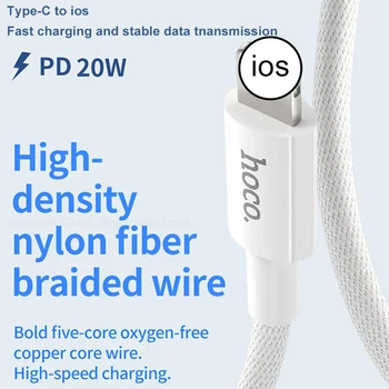 2021 Нов 20 W сплетен PD Fast charging type-C кабел за Apple iPhone 12 mini 11 pro max xs max XR 8 PD 3A flash charging кабел