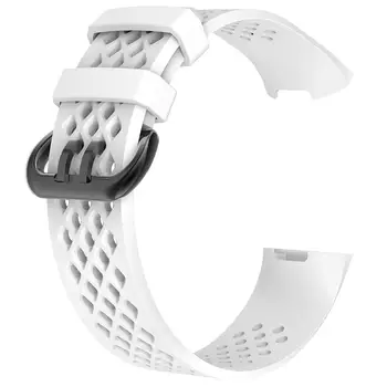 Replacement Soft Silicone Дишаща Watch Band Wrist Strap for Fitbit Charge 3 корпус за электороники