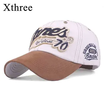 Xthree New Cotton BaseballCap Bone Gorra Hombre Hat for Men Hat Embroidery Letter Cane's 70 Casquette