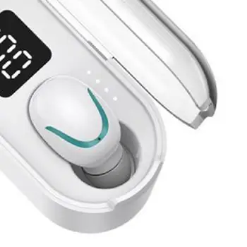 S1 TWS Bluetooth 5.0 слушалки Слушалки Безжични Сензорни Стерео Цифров Дисплей Спортни, Музикални Слушалки С Микрофон За Смартфон