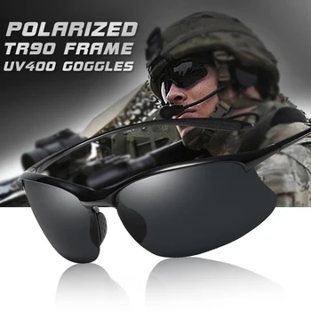 2021 Top Ultralight TR90 Поляризирани Слънчеви очила Anti-UV Driving Men Shades Мъжки Военни Слънчеви очила Очила Gafas De Sol