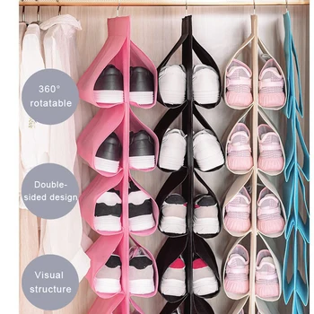 2020 Открит Сгъваем Пътуване Начало Чанта За Обувки с Голям капацитет на Всяка Кухня случайни неща Чанта За Съхранение на Обувки Организатор Спестяване на Пространство Полк