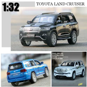 1/24 Land Cruiser SUV Car Model Alloy Die Cast 1/32 ORV Off-road Vehicle Metal Model Toys Gift Kids Cars For Birthday Present
