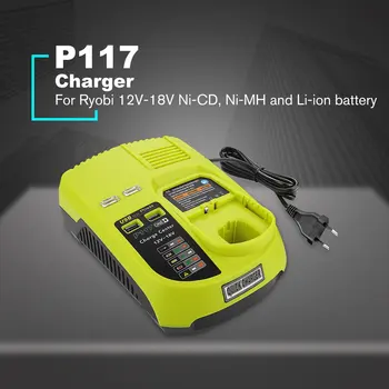 12V-18V Литиево-Йонна NiCad Ni-CD / Ni-MH Универсална Батерия, Зарядно Устройство, Захранване За Ryobi One+ P117 EU/US/AU/UK