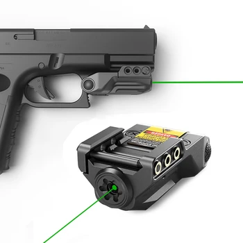 Smart Sensor Глок 17 19 Пистолет Зелен Лазерен Мерник Тактическо Оръжие за Самоотбрана, Стрелба Mira laser para pistola