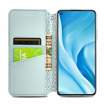За Xiaomi 11 10T Lite 5G Flip Case Xiaomi 11 Lite Emboss Luxury Wallet Leather Case Mi 11i 10T Pro Magnet Card Cover Mi11 Lite
