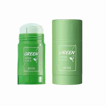 Зелен Чай Маска Stick Oil Control Патладжан Акне Почистваща Маска За Грижа За Кожата, Премахване На Черни Точки Малки Пори Кална Маска На Лицето