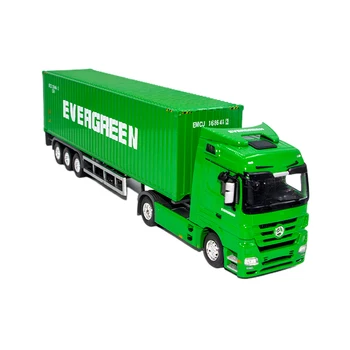 1:50 Evergreen Benz container truck Marine alloy truck model