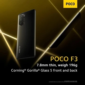 Глобалната версия на POCO F3 5G Смартфон Snapdragon 870 Octa Core 128GB/256GB 6.67