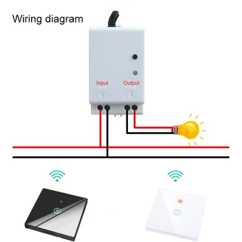 Szaoju EU Standard, Стъклен Панел 1Gang 2Way Smart Home 433mhz Wireless Remote Wall Lamp Touch Remote Switch Control Touch Switch