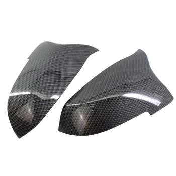 Капачки за огледала за обратно виждане, за Bmw 5 Серия F10 F11 Ирт-2017 Подмяна на Капаци на Страничните огледала за обратно виждане, изработени От Въглеродни Влакна Лъскаво Черен
