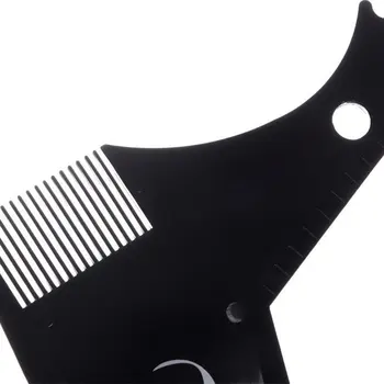 Мъжете Покритие на Брадата за Бръснене Формирането на Полагане на Шаблон Гребен Мъжки Двустранни Брадата Гребени за Красота Инструмент за Дизайн на Коса Инструмент за Подреждане