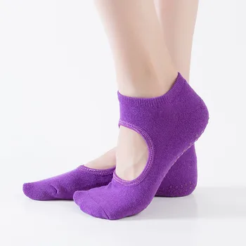 KoKossi Тери Halter Йога Чорапи Удобни Дишащи За кожата Танцови Чорапи против хлъзгане, PVC Безвредни Не пилинг Йога Чорапи