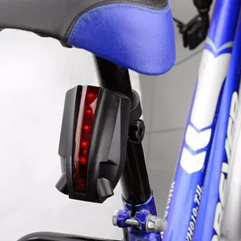 Нова Мода под Наем Светлина 2 Лазер+5 LED Задни Мотор Задна Светлина Лъч Предупреждение за Сигурност Червена Лампа аксесоари за велосипеди luz bicicleta