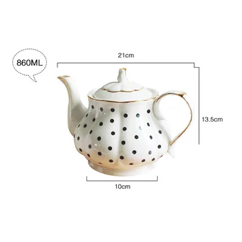 1БР 860 МЛ Керамичен Чайник Огнеупорни С Плат на Цветя Кана Oolong чай пу-ерх Кана Стъклена кана за Кафе Инструмент Определени чай