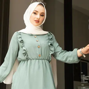 Отпред накъдрен Двойна Костюм Турция е Мюсюлманска Мода. → Рокля Исляма Облекло Дубай Истанбул Istanbulstyles 2021