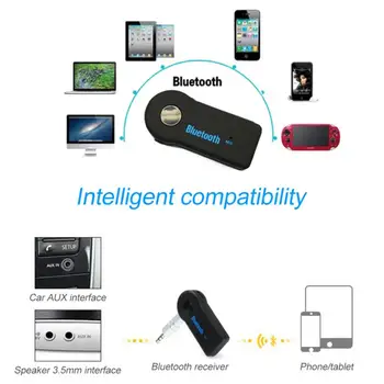 Гореща продажба Безжична Bluetooth 4.0 Приемник Предавател Адаптер 3,5 мм Жак За Автомобила си Музика и Аудио Aux Слушалки Приемник Хендсфри